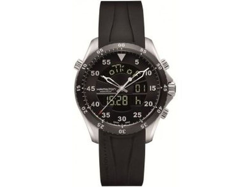 Hamilton Khaki Aviation Flight Timer H64554331 jetzt finanzieren Luxusuhr24