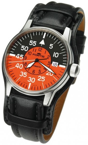 Fortis Flieger Cockpit Orange Automatic