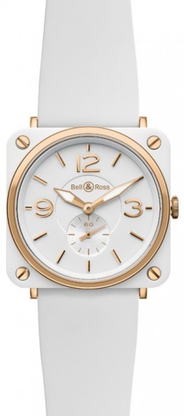 Bell & Ross BR S Quartz Pink Gold & White Ceramic