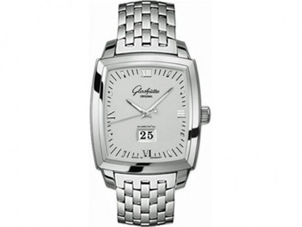 Glashütte Original Senator Karree Panoramadatum Handaufzug