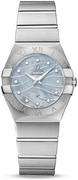 Omega Constellation Brushed Quarz Small Pluma