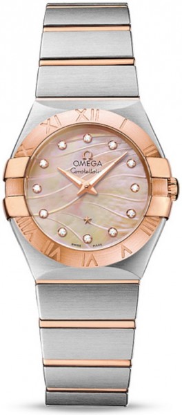 Omega Constellation Brushed Quarz Small Pluma