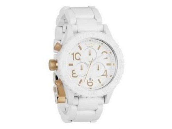 Nixon The 42-20 Chrono All White/Gold