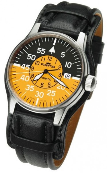 Fortis Flieger Cockpit Yellow Automatic