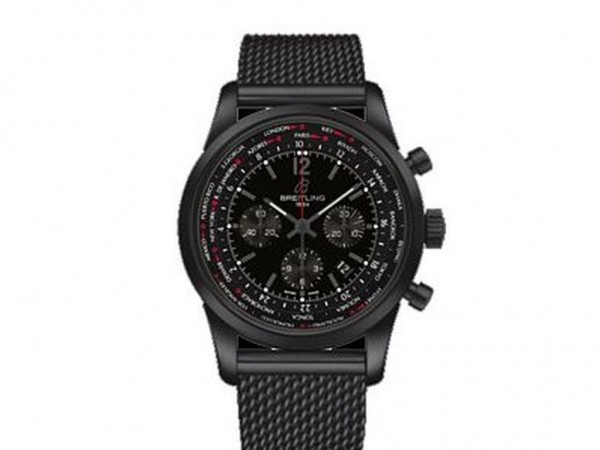 Breitling Transocean Chronograph Unitime Blacksteel Limited Edition